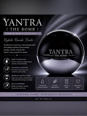 Yantra The Bomb Hydrating Beard and Cuticle Balm 1 oz NEW
